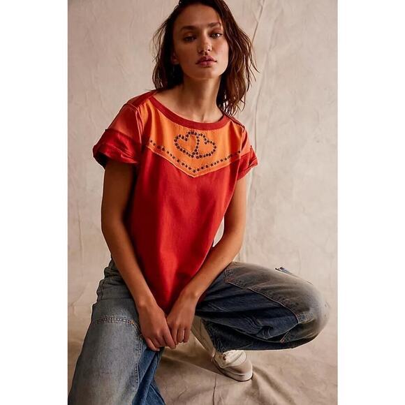 Free People Tops - Free People Mustang Sally Tee Sz XS $98 MSRP